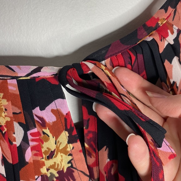 Madewell Tie-Back Bubble-Sleeve Blouse Top in French Rose size XS - Picture 8 of 14